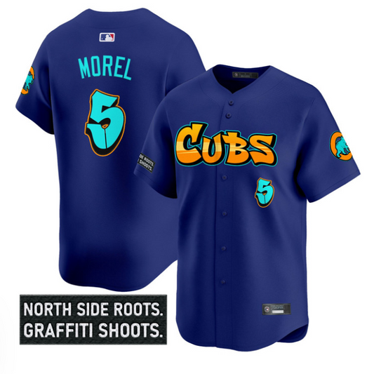 Christopher Morel Jersey #5 Chicago Cubs Graffiti North Side Edition Royal