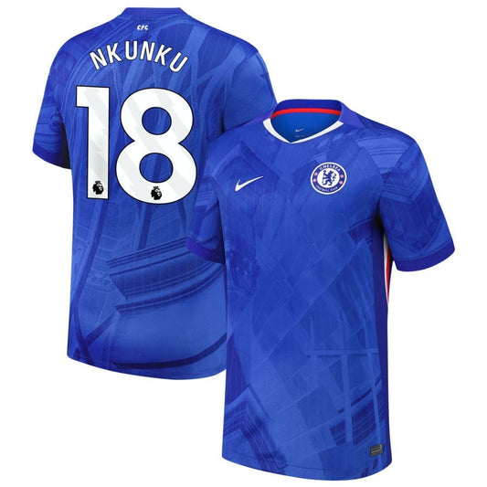 Christopher Nkunku #18 Chelsea 2025-26 Home Match Jersey – Blue