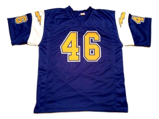 Chuck Muncie CUSTOM STITCHED Unsigned Football Jersey Blue