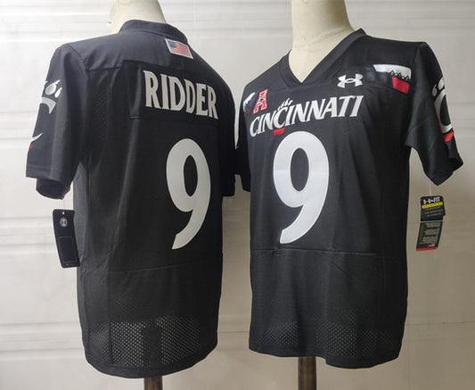 Cincinnati Bearcats #9 Desmond Ridder NCAA Football Jersey Black