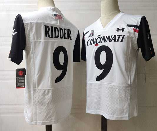 Cincinnati Bearcats #9 Desmond Ridder NCAA Football Jersey White