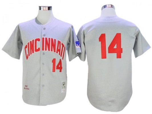Cincinnati Reds #14 Pete Rose Red Cooperstown Mesh Batting Practice Jersey