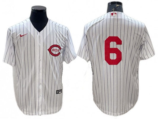 Cincinnati Reds #6 Jonathan India White At Field Of Dreams Game Jersey
