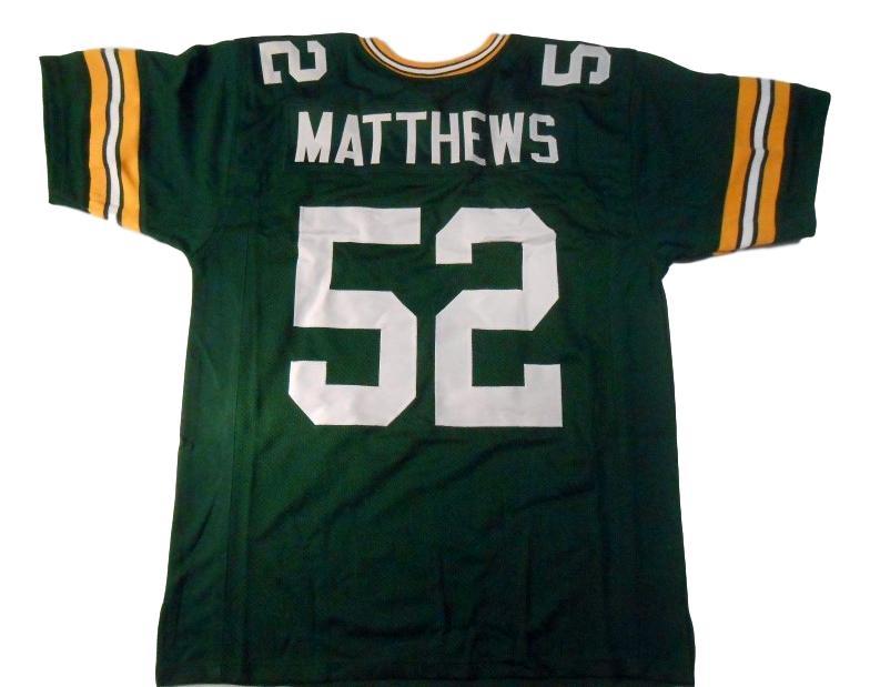 Clay Matthews Jersey #52 Custom Unsigned Football Stitched Green