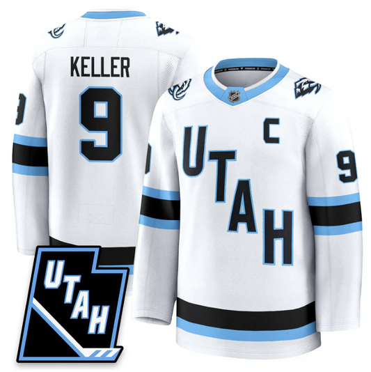 Clayton Keller Jersey #9 Utah Hockey Mammoth 2025 Limited All Stitched White