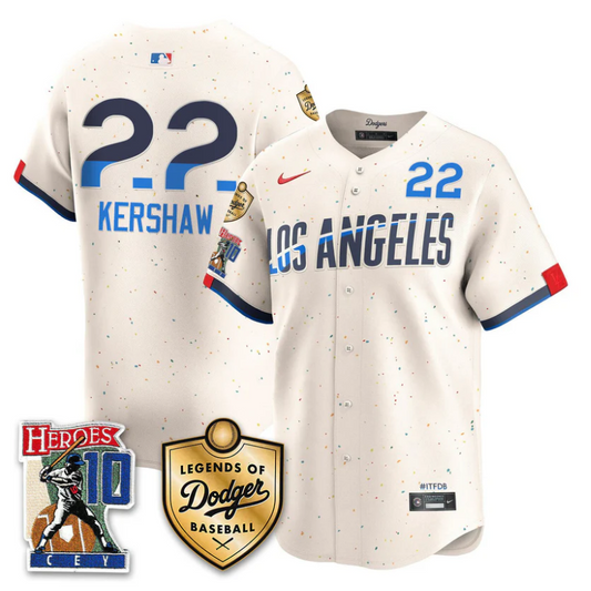 Clayton Kershaw Jersey #22 Dodgers Ron Cey Legends Of Dodgers City Connect