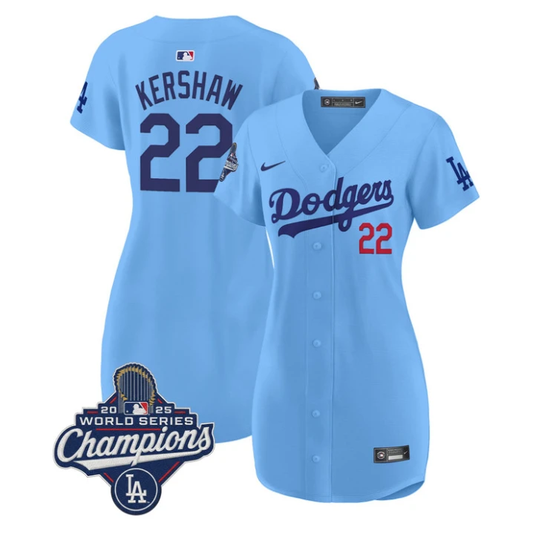 Clayton Kershaw Dress #22 Dodgers 2025 World Series Champions Stitched