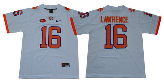 Clemson Tigers Trevor Lawrence Jersey #16 College Football White
