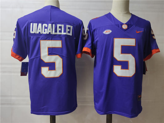 Clemson Tigers #5 Uiagalelei College Football Jersey Purple