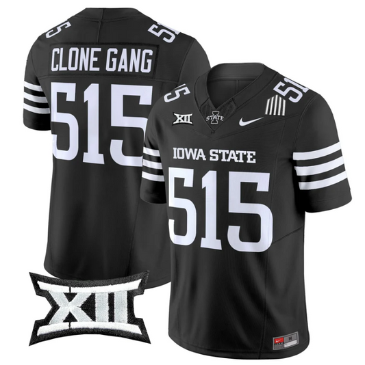 Clone Gang Jersey #515 Iowa State Cyclones 2025 Limited Stitched Black