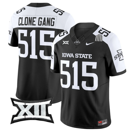Clone Gang Jersey #515 Iowa State Cyclones 2025 Limited Stitched Black Alter