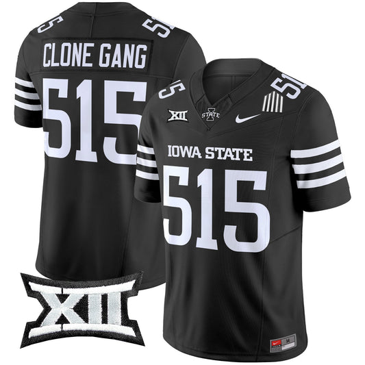 Clone Gang Jersey #515 Iowa State Cyclones 2025 Stitched Black