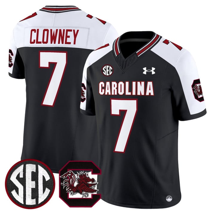 Clowney Jersey #7 South Carolina Gamecocks 2025 Stitched Black Alternate