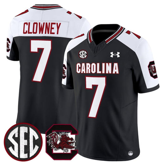 Clowney Jersey #7 South Carolina Gamecocks 2025 Stitched Black Alternate