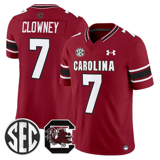 Clowney Jersey #7 South Carolina Gamecocks 2025 Stitched Garnet