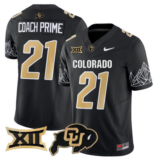 Coach Prime Jersey #21 Colorado Buffaloes 2025 Limited V2 Stitched Black