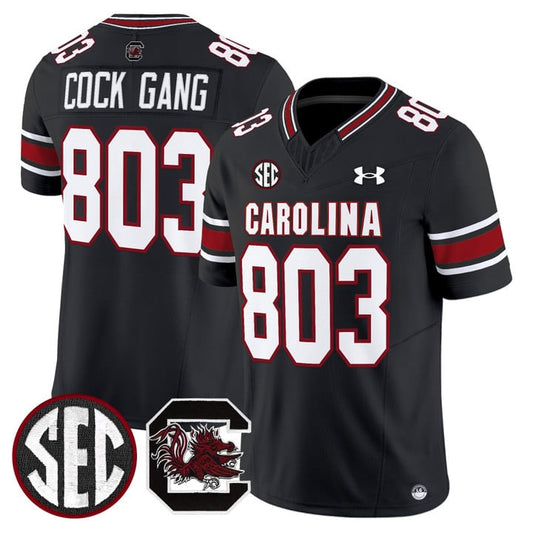 Cock Gang Jersey #803 South Carolina Gamecocks 2025 Stitched Black