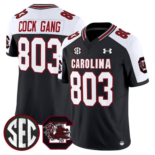 Cock Gang Jersey #803 South Carolina Gamecocks 2025 Stitched Black Alternate