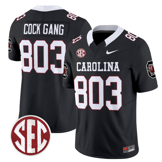 Cock Gang Jersey #803 Carolina 1980 Throwback Rebrand 2026 Stitched Black