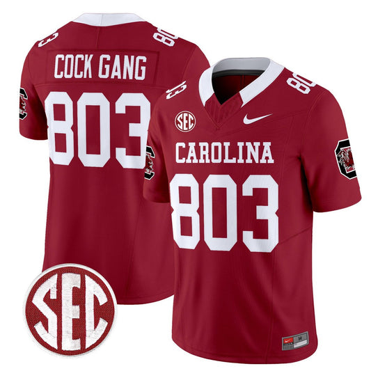 Cock Gang Jersey #803 Carolina 1980 Throwback Rebrand 2026 Stitched Garnet