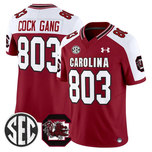 Cock Gang Jersey #803 South Carolina Gamecocks 2025 Stitched Garnet Alternate