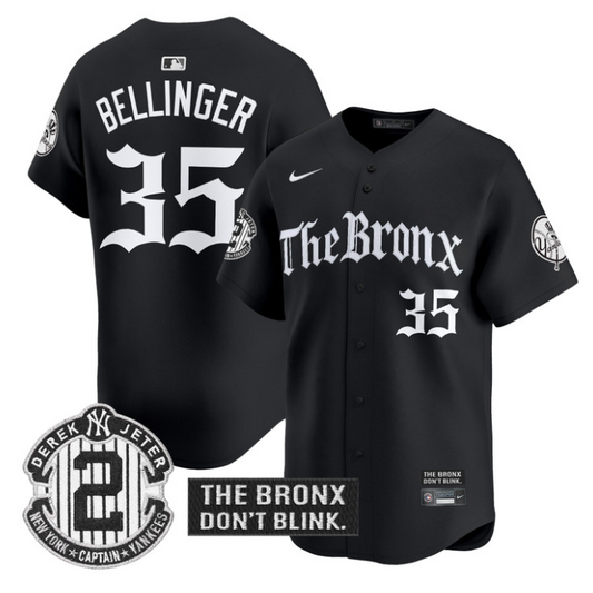 Cody Bellinger Jersey #35 Yankees The Bronx Gothic Ink Drop Edition Black