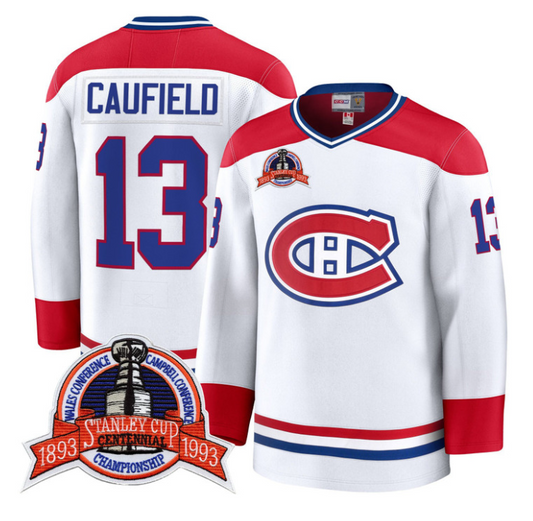 Cole Caufield Jersey #13 Montreal Canadiens Timeless Premium Stitched 1993 Final