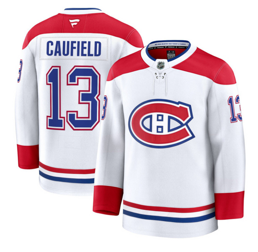 Cole Caufield Jersey #13 Montreal Canadiens Timeless Premium Stitched 2025 Away