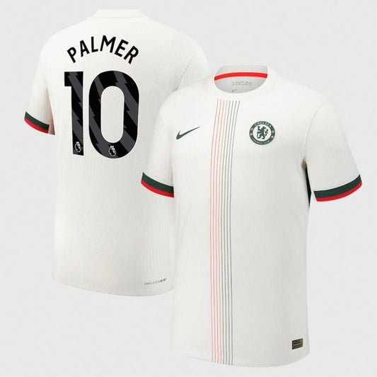 Cole Palmer 10 Chelsea 2025-26 Away Jersey – White