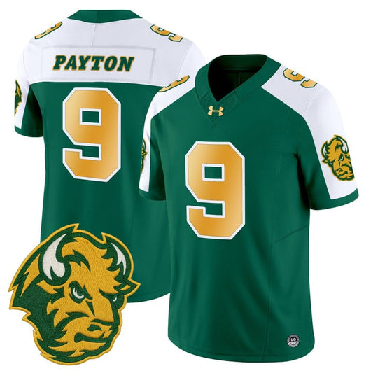 Cole Payton Jersey #9 North Dakota State Bison Vapor Limited Stitched Green Alter