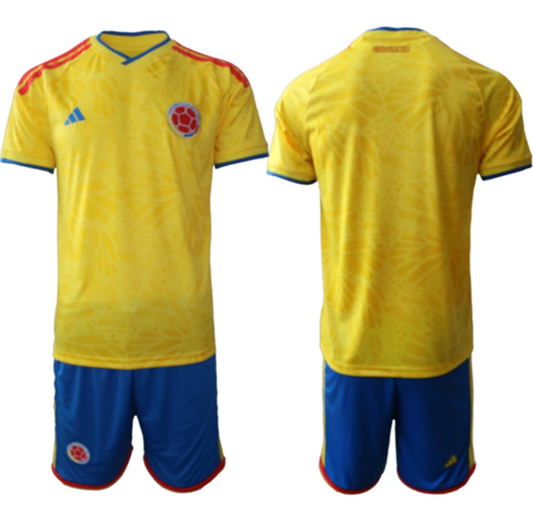 Colombia Team Blank Yellow 2026 World Cup Home Soccer Jersey Suit