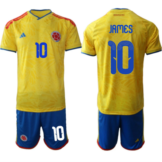 Colombia Team #10 James Rodríguez Yellow 2026 World Cup Home Soccer Jersey