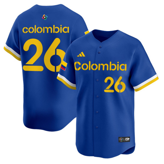 Colombia Jersey #16 Colombia 2026 World Baseball Classic Stitched