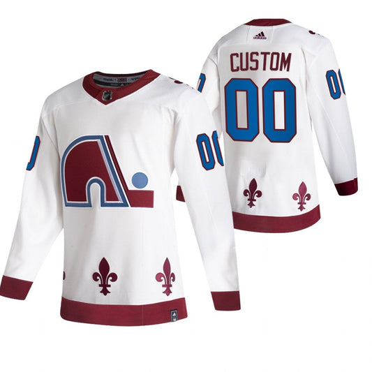 Colorado Avalanche Custom White 2020-21 Alternate Player NHL Jersey