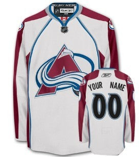 Colorado Avalanche Customized White Jersey