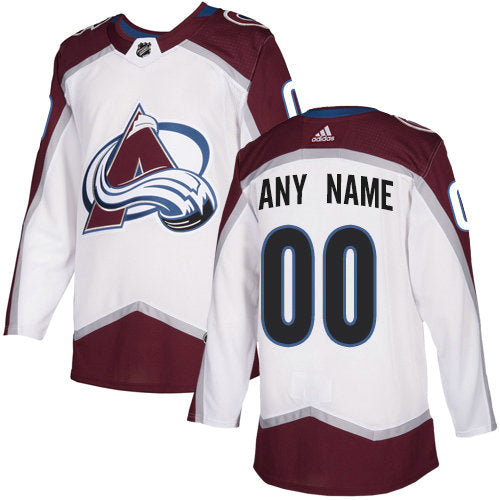 Colorado Avalanche NHL White Customized Jersey