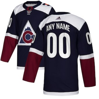 Colorado Avalanche Navy Alternate Custom Jersey