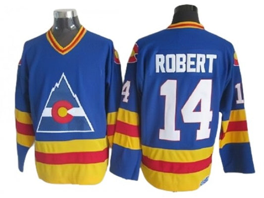 Colorado Avalanche #14 Rene Robert 1980 Vintage CCM Jersey - Blue