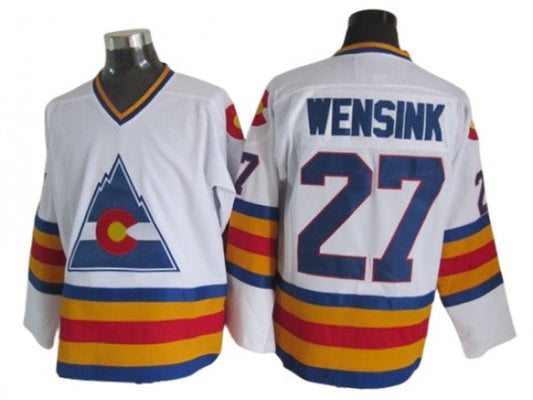 Colorado Avalanche #27 John Wensink 1980 Vintage CCM Jersey -White