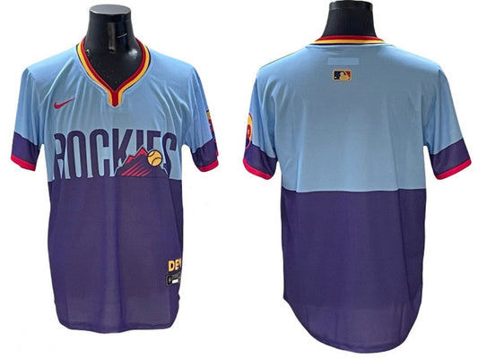 Colorado Rockies 2025 City Connect Limited Jersey Purple Light Blue