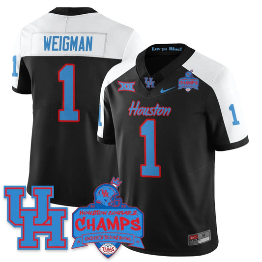 Conner Weigman Jersey #1 Houston Cougar 2025 Texas Bowl Champions