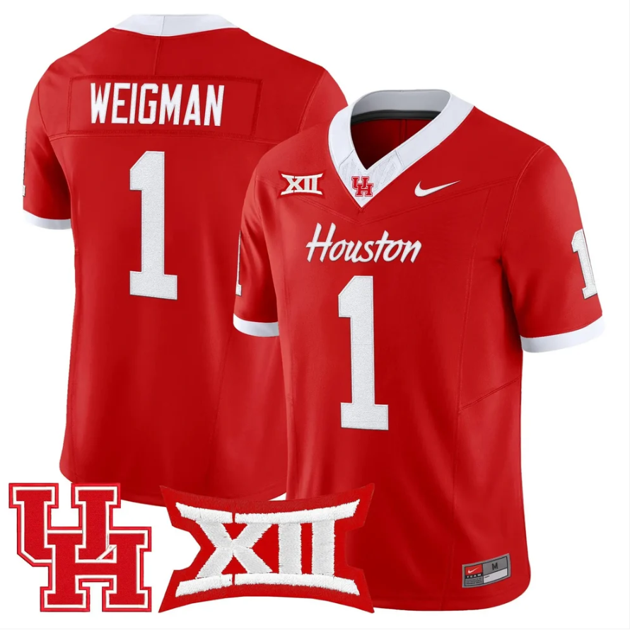 Conner Weigman Jersey #1 Houston Cougars 2026 Vapor Limited Stitched