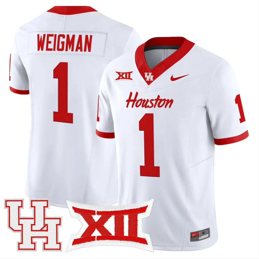 Conner Weigman Jersey #1 Houston Cougars 2026 Vapor Limited Stitched