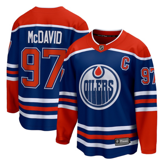 Connor McDavid 97 Edmonton Oilers Home Breakaway Jersey Men, Navy