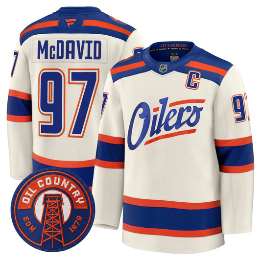 Connor McDavid Jersey #97 Edmonton Oilers 2025 -2026 Premium All Stitched