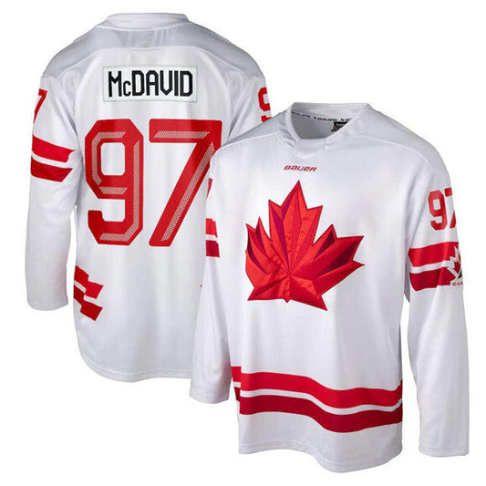 Connor McDavid Jersey #97 Team Canada 2026 Winter Olympics Stitched White