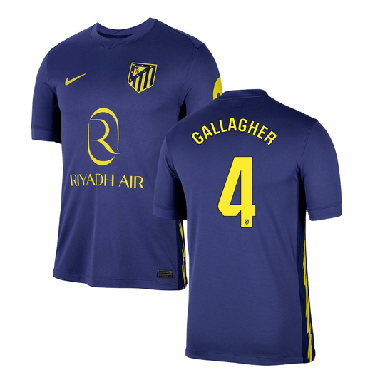 Conor Gallagher 4 Atlético de Madrid 2025-26 Away Match Jersey – Navy