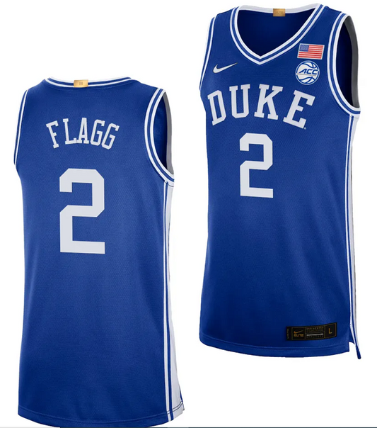 Cooper Flagg Jersey #2 Duke Blue Devils College Basketball Royal