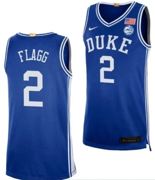 Cooper Flagg #2 Blue Basketball Jersey All Stitched