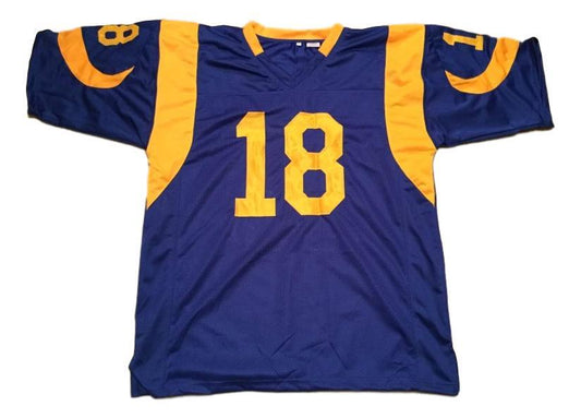 Cooper Kupp Jersey #18 Custom Unsigned Football Stitched Blue